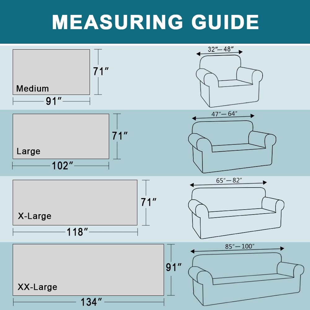 Turquoize Couch Cover Sofa Covers Washable Couch Covers for 3 Cushion Couch Throw Cover Sectional Couch Cover Furniture Cover for Pets, Kids Feature Geometrical Jacquard Fabric(71"x118",X-Large,Sand)