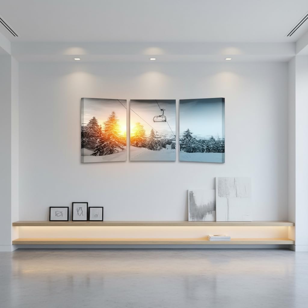 YeiLnm Snowboarding Posters for Bedroom Wall Decor Skiing Canvas Art Snow Boarding Picture