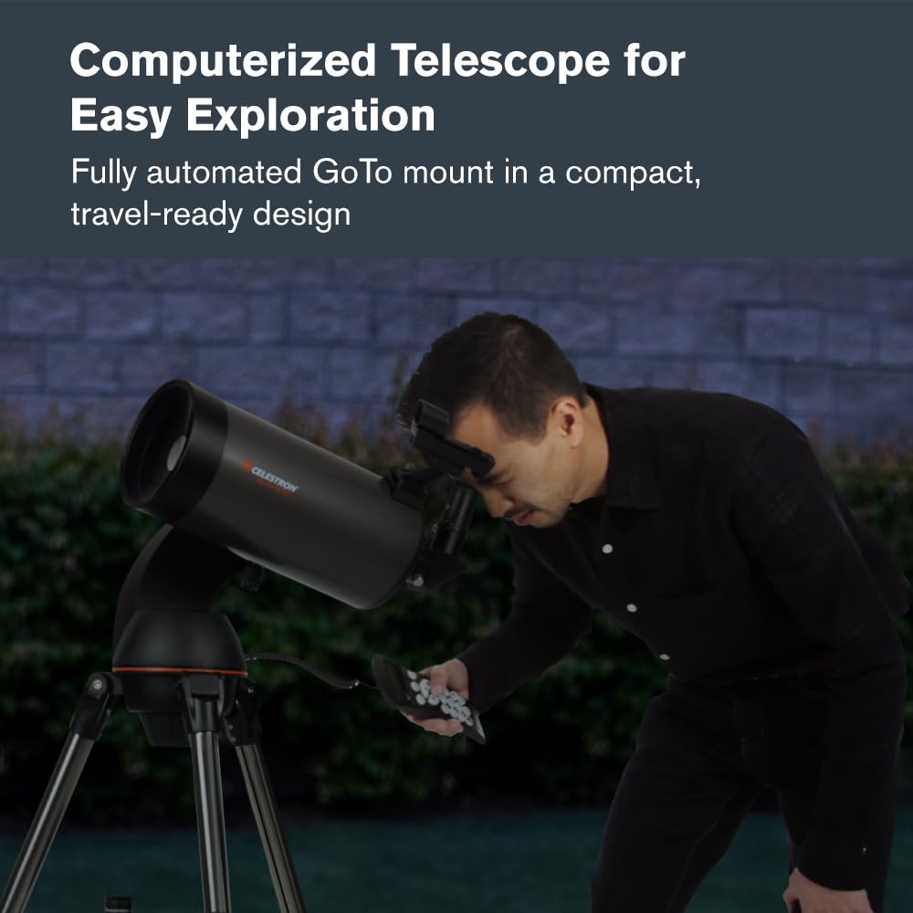 Celestron - NexStar 127SLT Computerized Telescope - Compact and Portable - Maksutov-Cassegrain Optical Design - SkyAlign Technology - Computerized Hand Control - 127mm Aperture