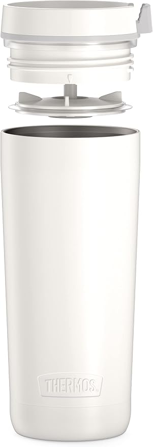 ALTA SERIES BY THERMOS Stainless Steel Tumbler 18 Ounce, Sleet White 18 Ounce, Sleet White