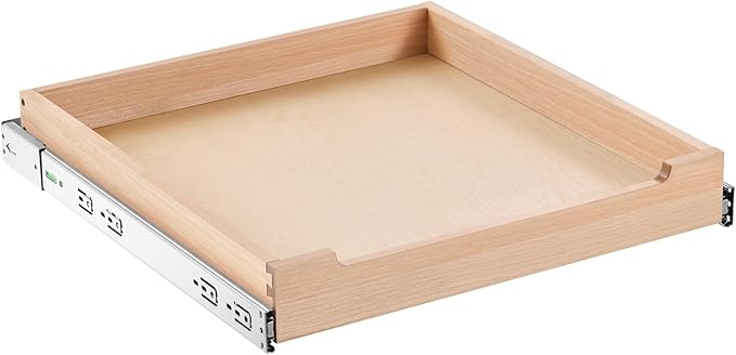 VEVOR Pull Out Cabinet Organizer, 20"W x 21"D Cabinet Drawer, Soft Close Slide out Shelf, Heavy-Duty Sliding Wood Drawer, Bottom Mount Size（20.5"W x 23"D）and Side Mount Size（21"W x 23"D）