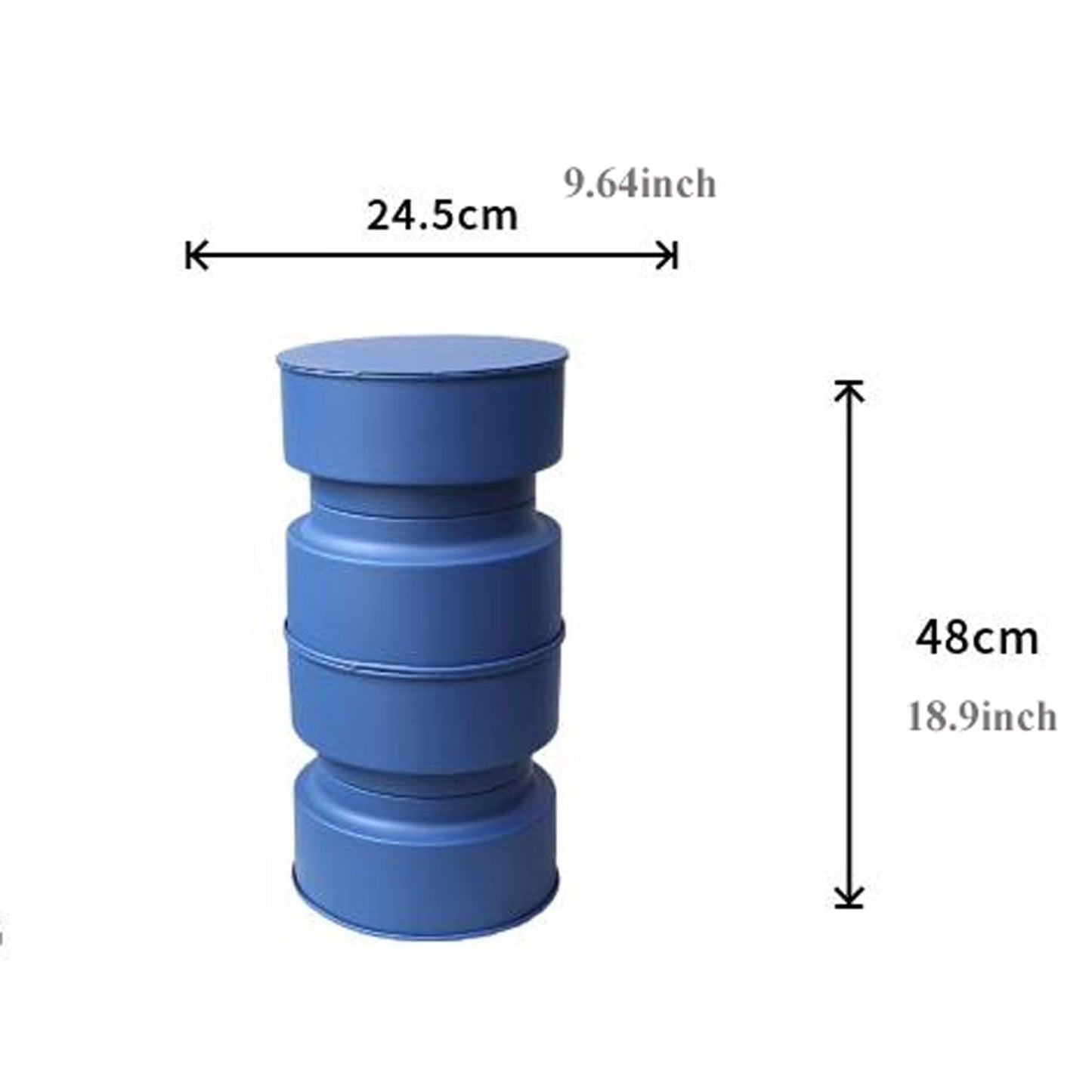 End Table Small Side Table Plant Stand Indoor, Metal for Flower Pots, Coffee Holder, Modern Home Decor Round End Snack Living Room Side Table