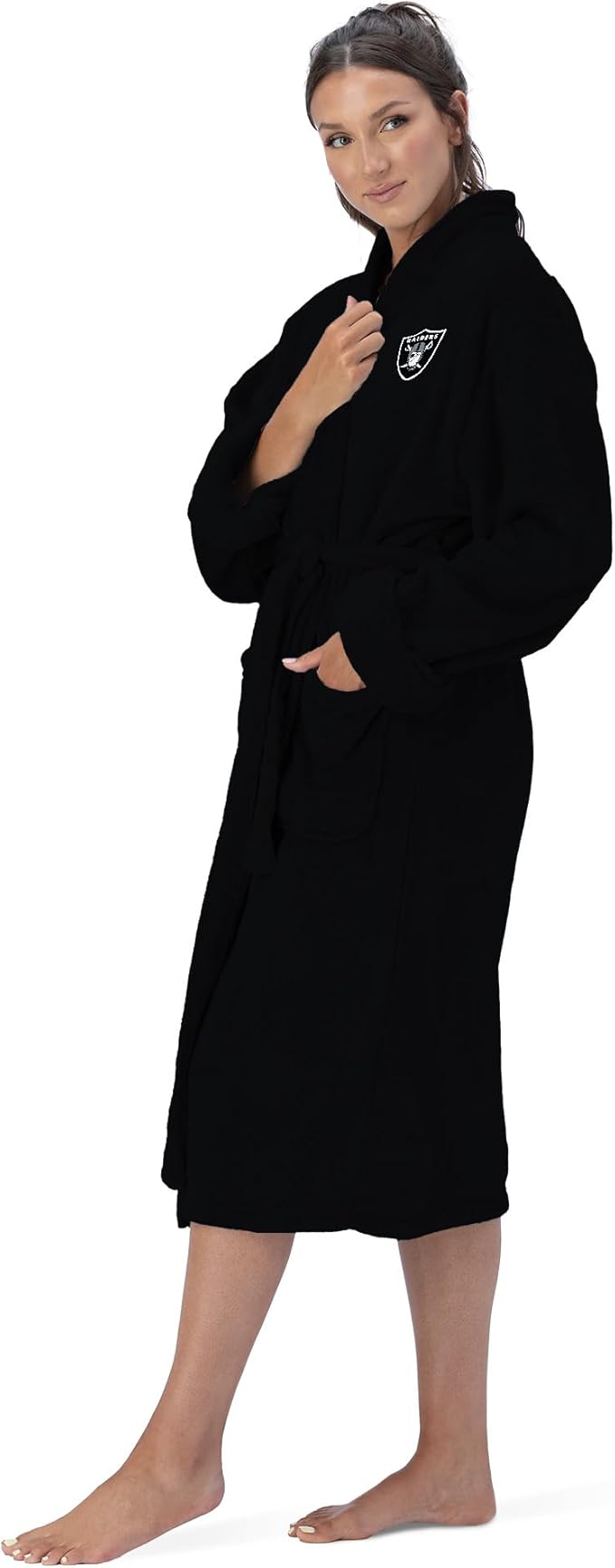 NFL Adult Unisex Silk Touch Bathrobe, Officially Licensed Loungewear, Soft Plush Polyester