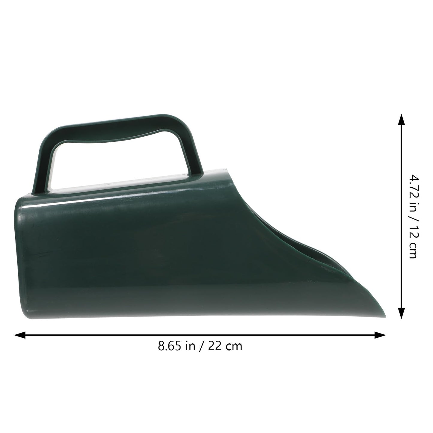 TOMETURE Multi-Function Garden Soil Scoop Potted Soil Shovel for Transplanting in Military Green with Large Bucket for Bonsai and Planting Tasks