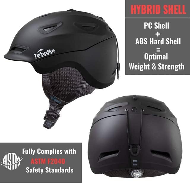 Ski and Snowboard Helmet - Active Ventilation, Audio Compatible Snow Sports Luxury Helmet With ASTM Standard Safety for Men, Women and Youth