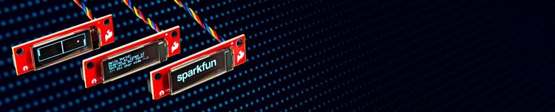 (0.91 128x32) SparkFun Qwiic OLED Display in.
