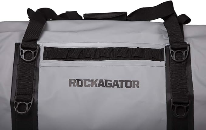 Waterproof Duffle Bag for Travel and Camping with Roll-Top Closure, Durable, All-Weather, and Versatile Dry Bag - Rockagator Mammoth Series (90 Liter, Grey/Black)