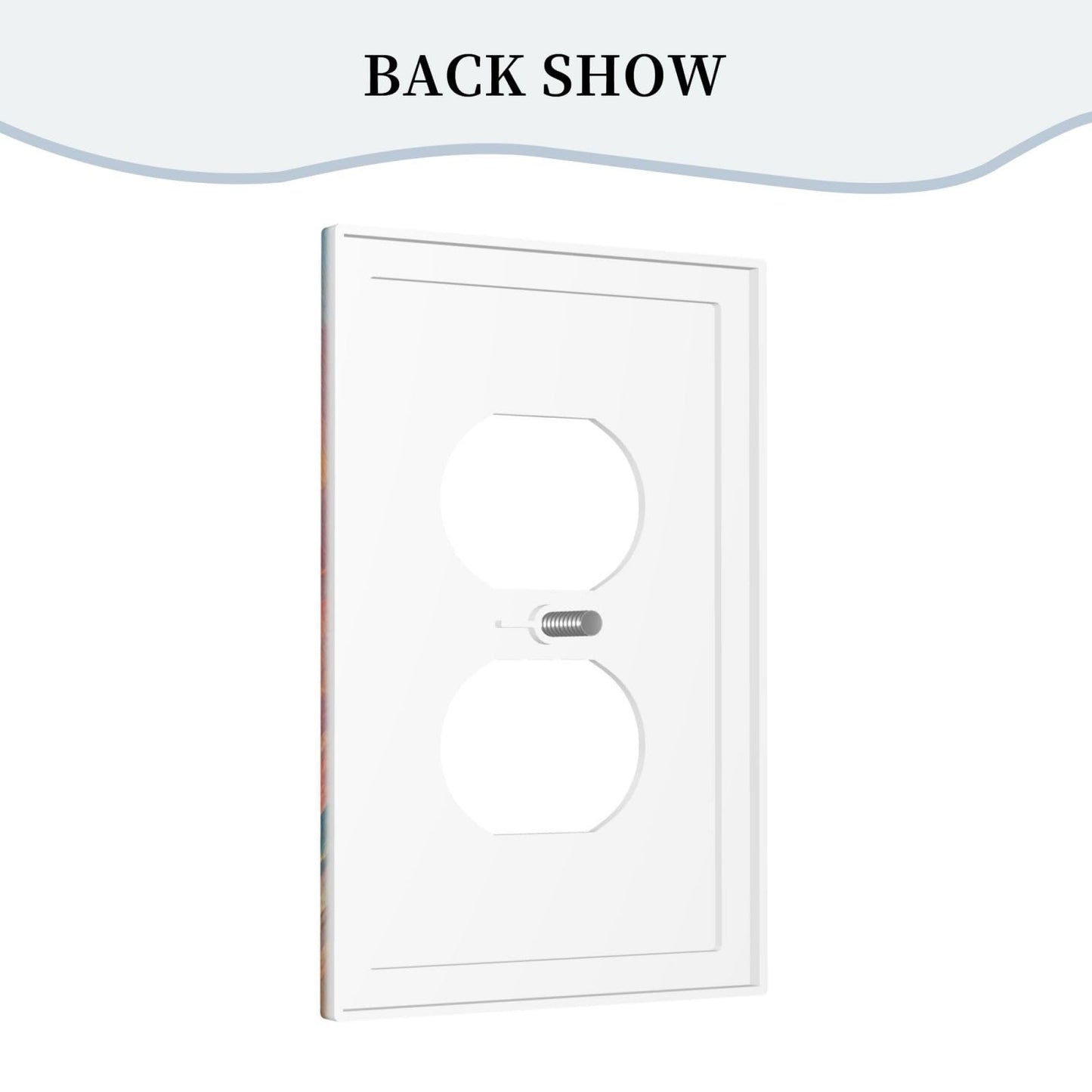 Decorative Art Light Switch Covers Sunset Surfboards 1 Gang Single Duplex Outlet Wall Plate Switchplate Electrical Faceplate for Home Decor