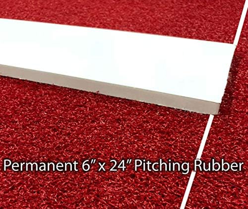 Premium 10 Feet X 3 Feet Softball Pitching Mat in Clay Color