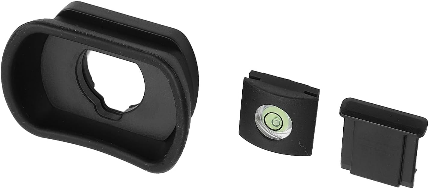 3 Set GFX100II 100 XH1 XH2S Camera Viewfinder Eye Cup, Pcs Hot Shoe Cover and Bubble Level with Comfortable Material