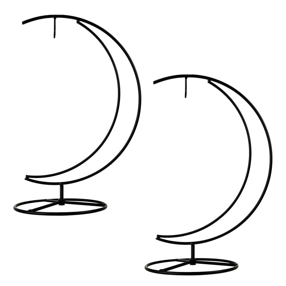 CXLE 2Pack Ornament Display Stand, 10 Inch Metal Ornament Hanger Stand for Hanging Glass Globe, Christmas Ornament, Air Plant Terrarium, Witch Ball, Home Office Wedding Decoration