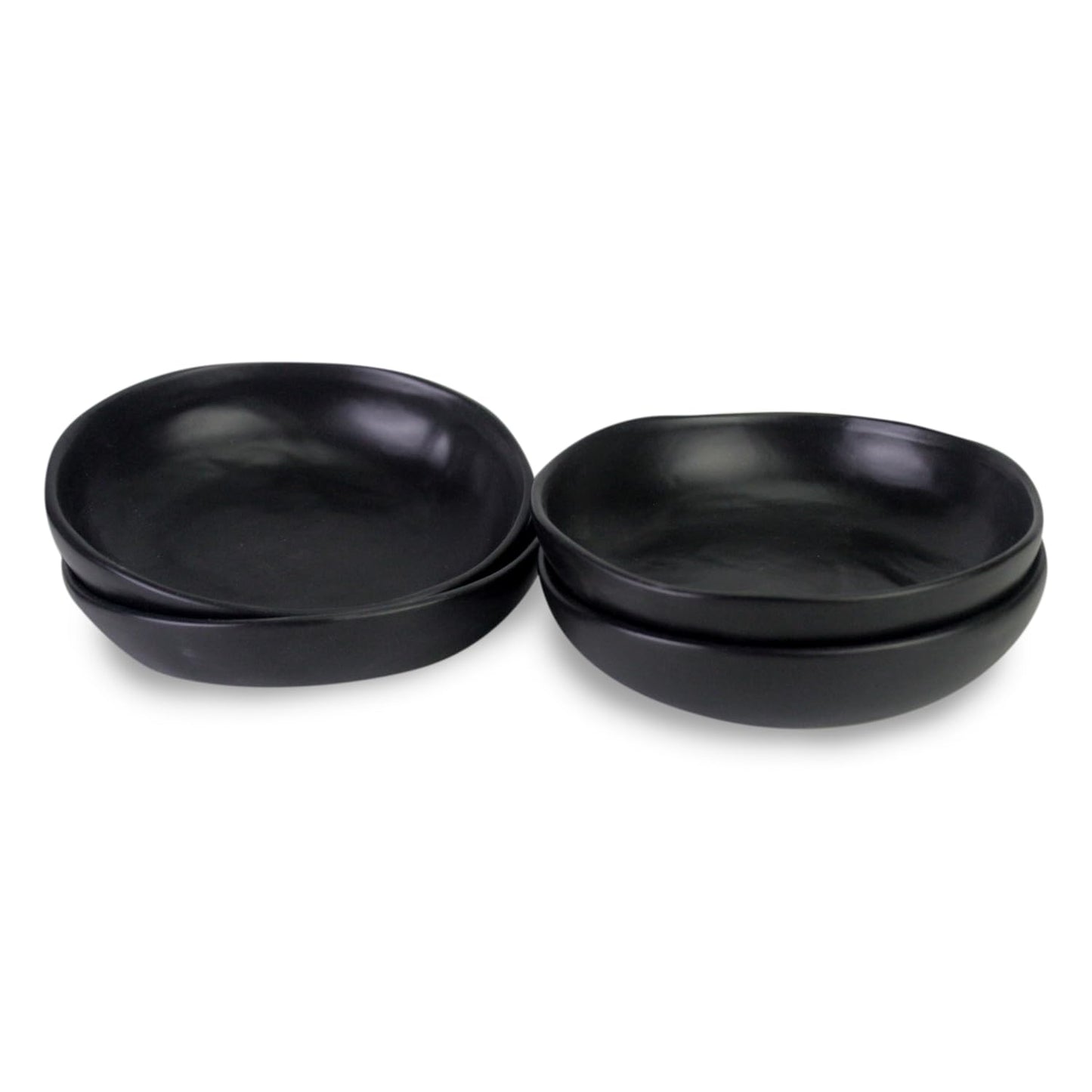 roro 5 Inch Handmade Ceramic Small Bowl, Matte Black