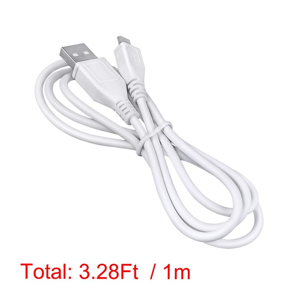 3.3ft 3 4 ABLEGRID White Micro USB Adapter Charger Cord Cable Lead for JBL Charge Player Portable Speaker