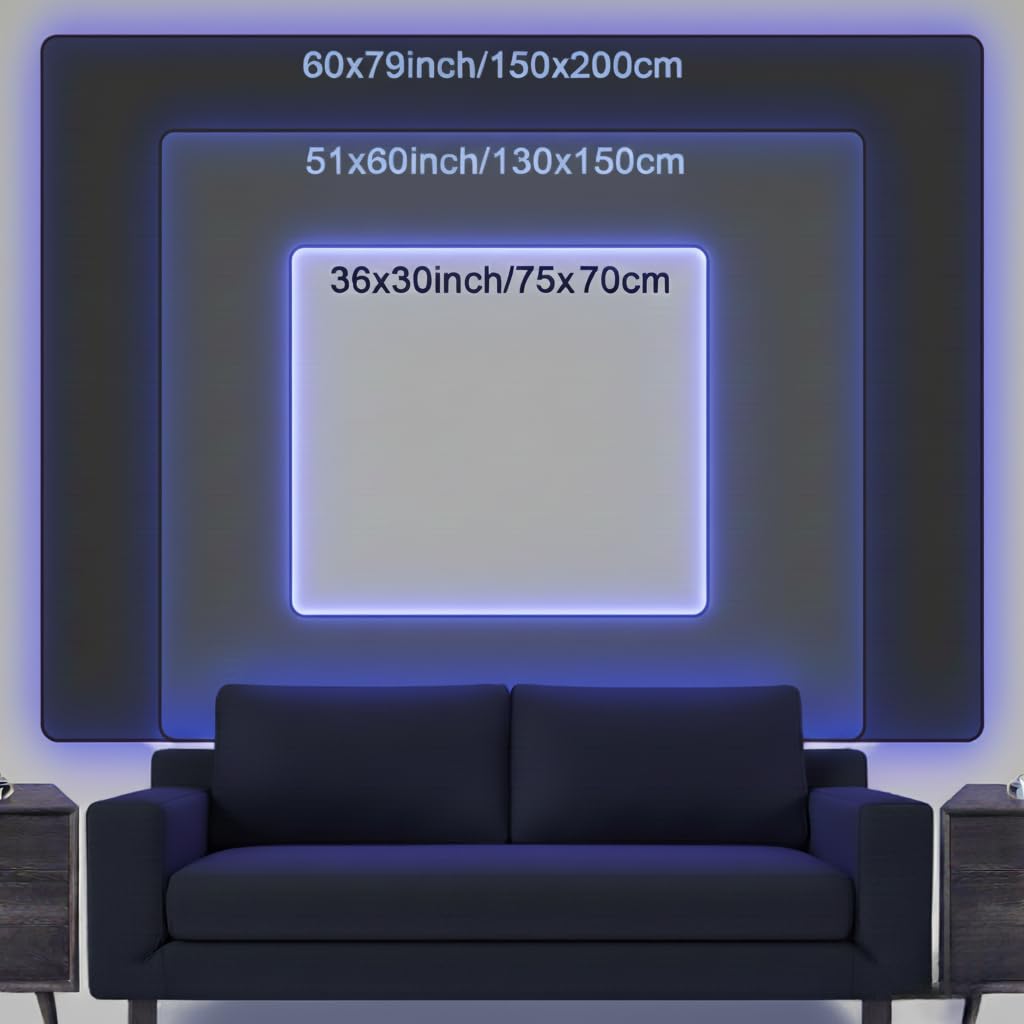 Avinyl Blacklight Tree and Space Tapestry for Bedroom, Aesthetic Cool Black Light Tree of Life Tapestries for Girl, Fantasy Stars Galaxy Wall Hanging for Living Room Teen Dorm Decor (51" x 60")