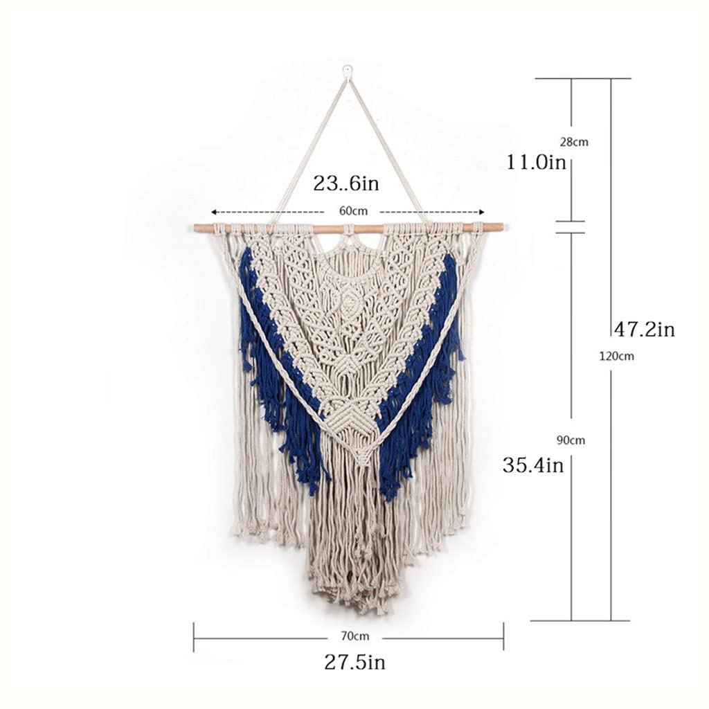 ARGENTFLUX Macrame Wall Hanging Art Cotton Woven Tapestry 60x80cm