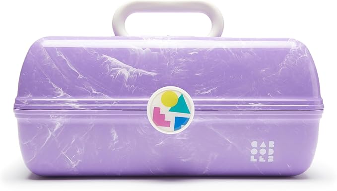 Caboodles On-The-Go Girl Retro Case, Lavender Marble, 13x8x5.75 Inch (Pack of 1)
