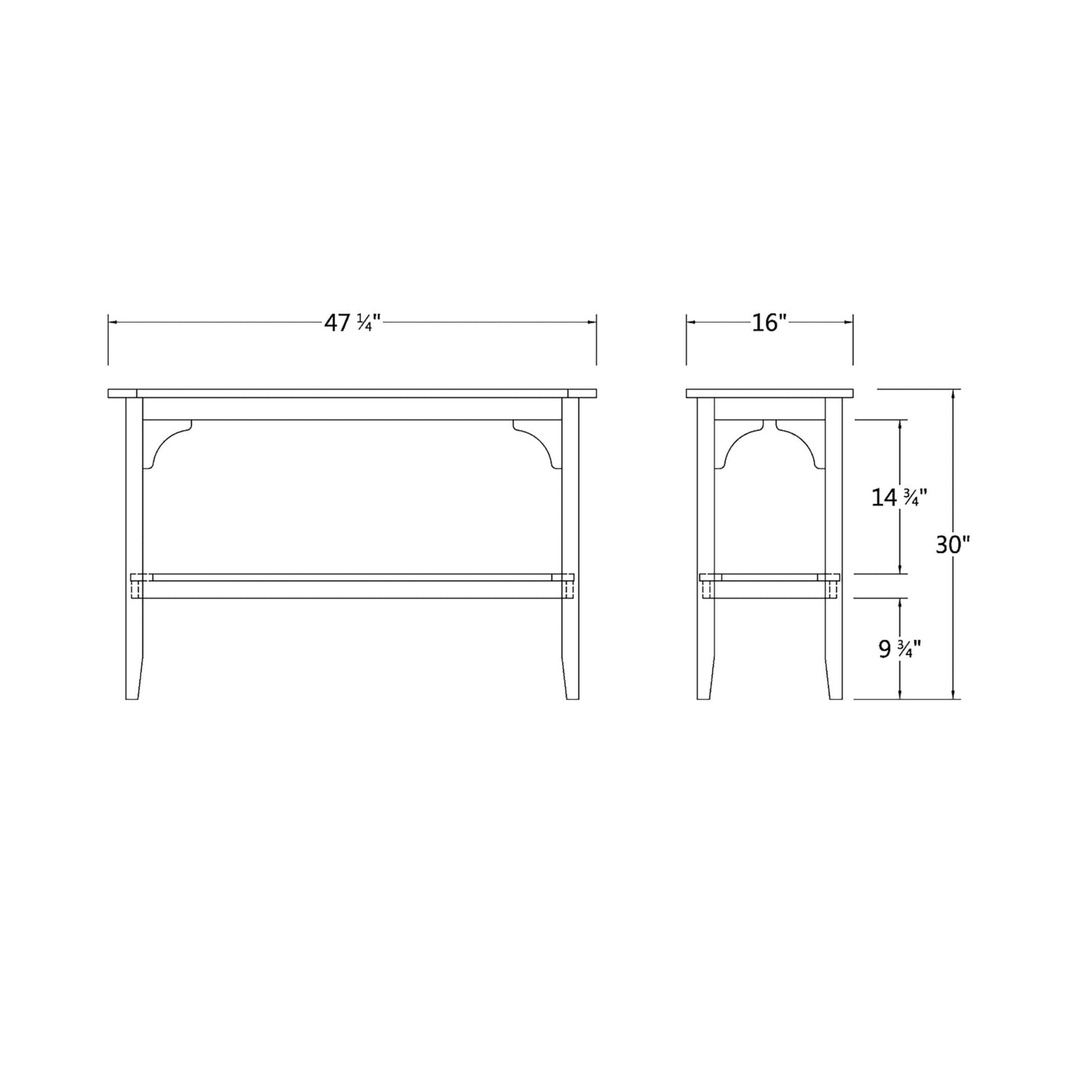 Cambridge Casual Teak Auburn Outdoor Console Table, Solid Indonesian Teak Wood in Weathered Gray Finish, Stylish and Durable Patio Accent or Plant Table for Porch, Deck, Garden, or Outdoor Entryway