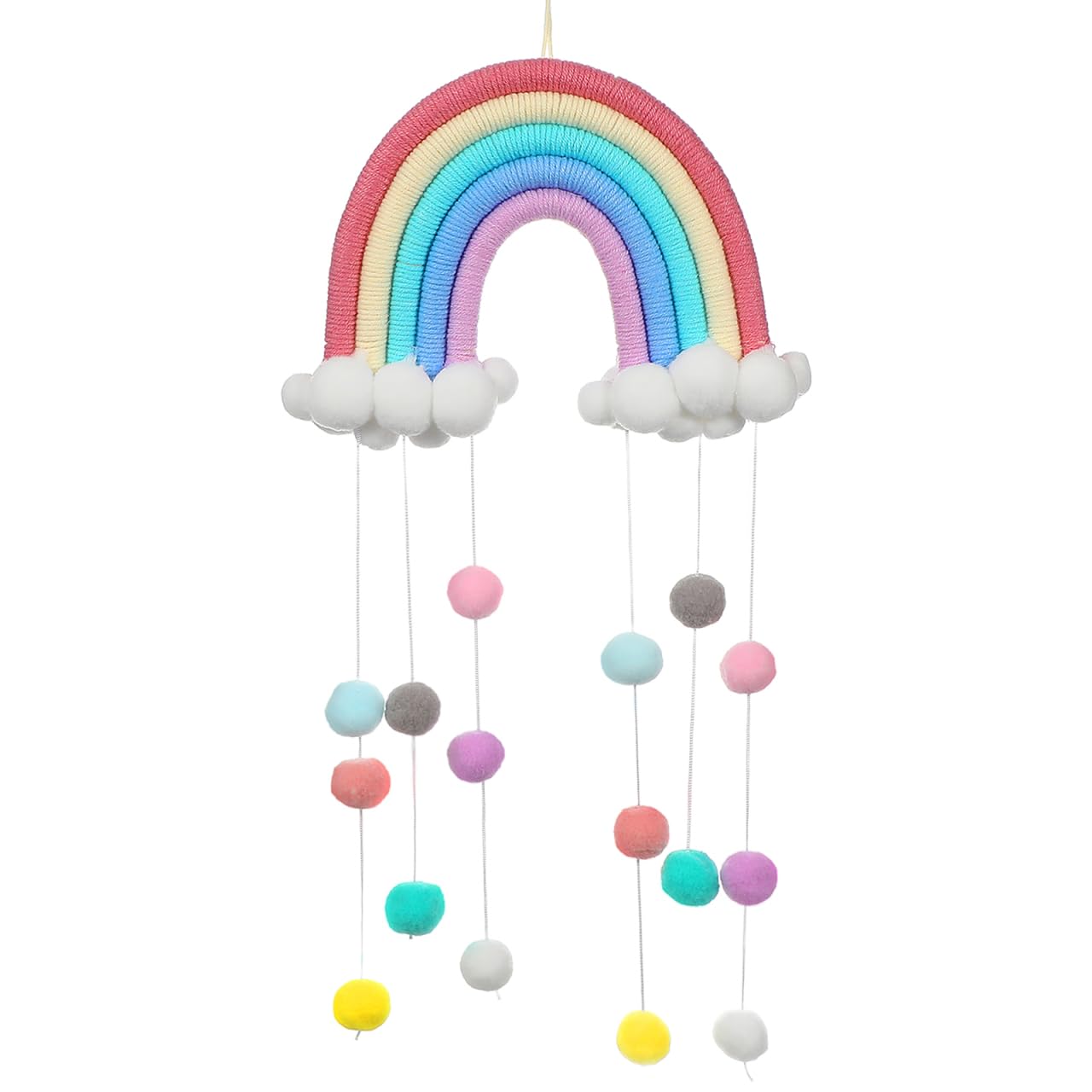 Alipis Boys and Girls Room Wall Pendant Cloud Rainbow Ornament Raindrops Nursery Wall Decor for Bedroom Cute Boys and Girls Tent Accessories Material