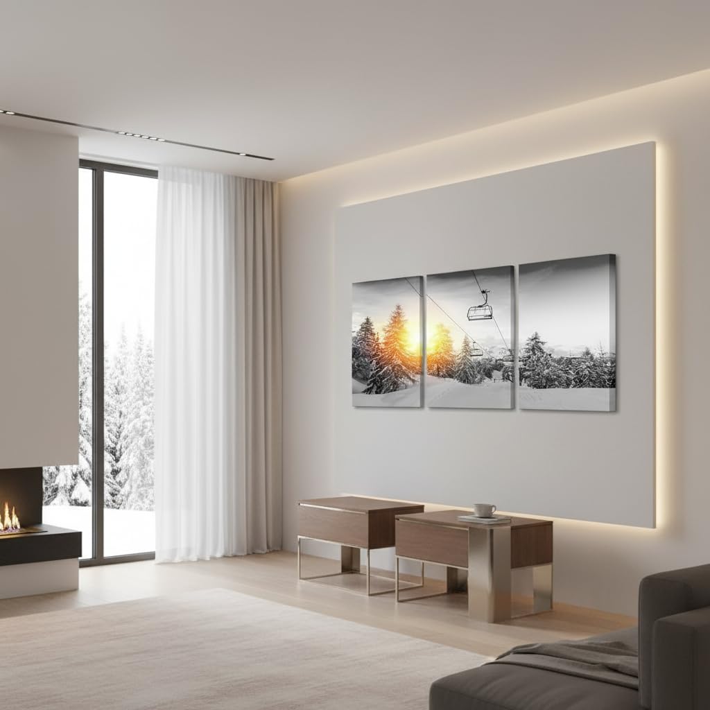 YeiLnm Snowboarding Posters for Bedroom Wall Decor Skiing Canvas Art Snow Boarding Picture
