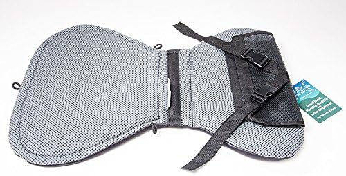 Low Back Cushioned Seat Pad, Gel Seat Pad for Kayaks, Portable Seat Cushion for Outdoor Watersports and Recreation - Cascade Creek (Low Back)