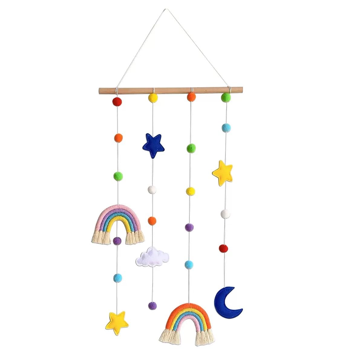 JAVEOLA Rainbow Nordic Style Wall Hanging Decoration, Children Kids Adult Home Decor, Modern Style Household Decoration, Cute Wall-pediments