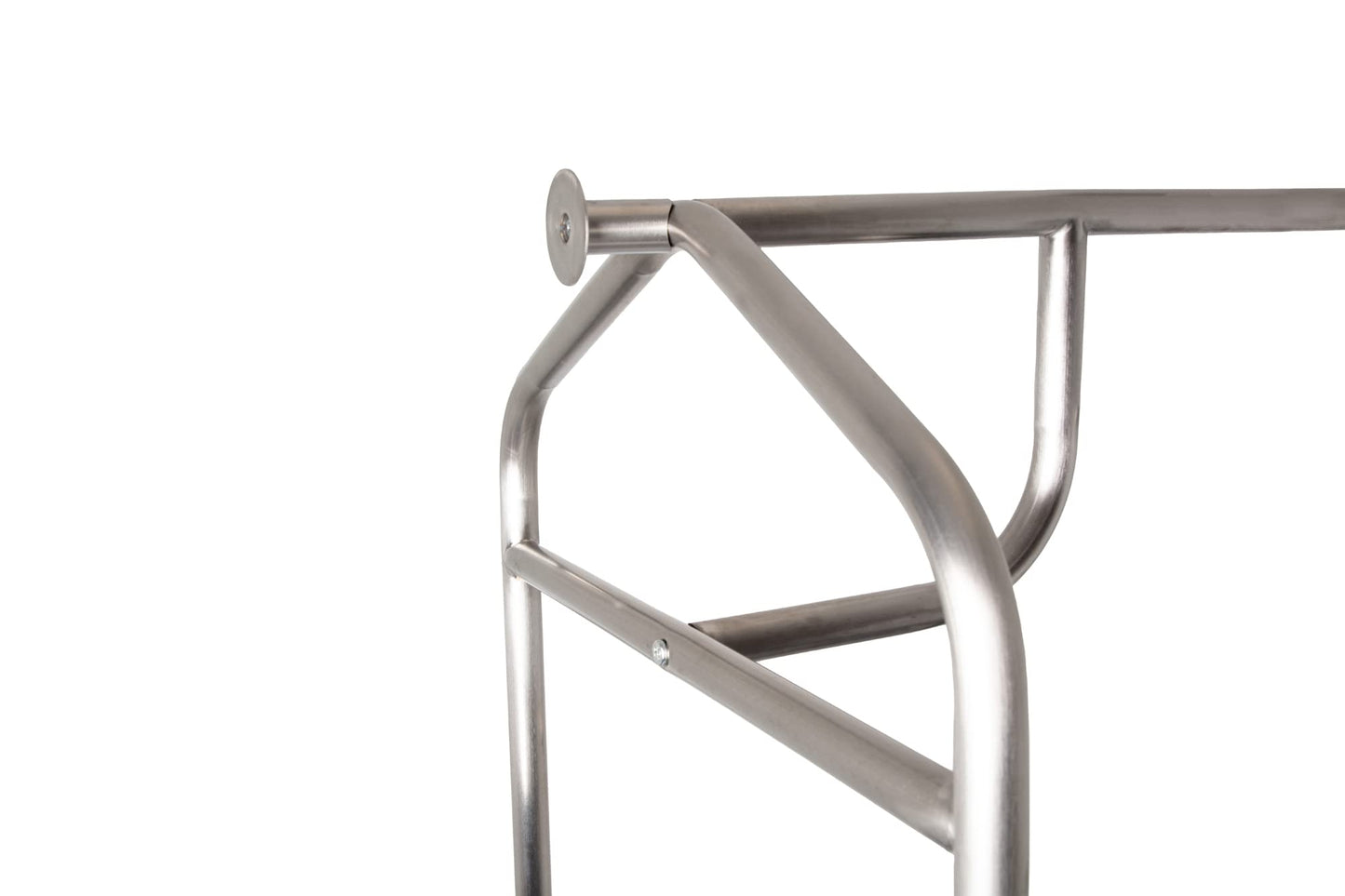 Wholesale Hotel Products Stainless Steel Luggage Cart – 800lb Capacity – Bellman Cart w/ 6” Air Filled Tires & Black Carpet, for Hotel, Resorts, Condos, Commercial Use (Value Valet Series)