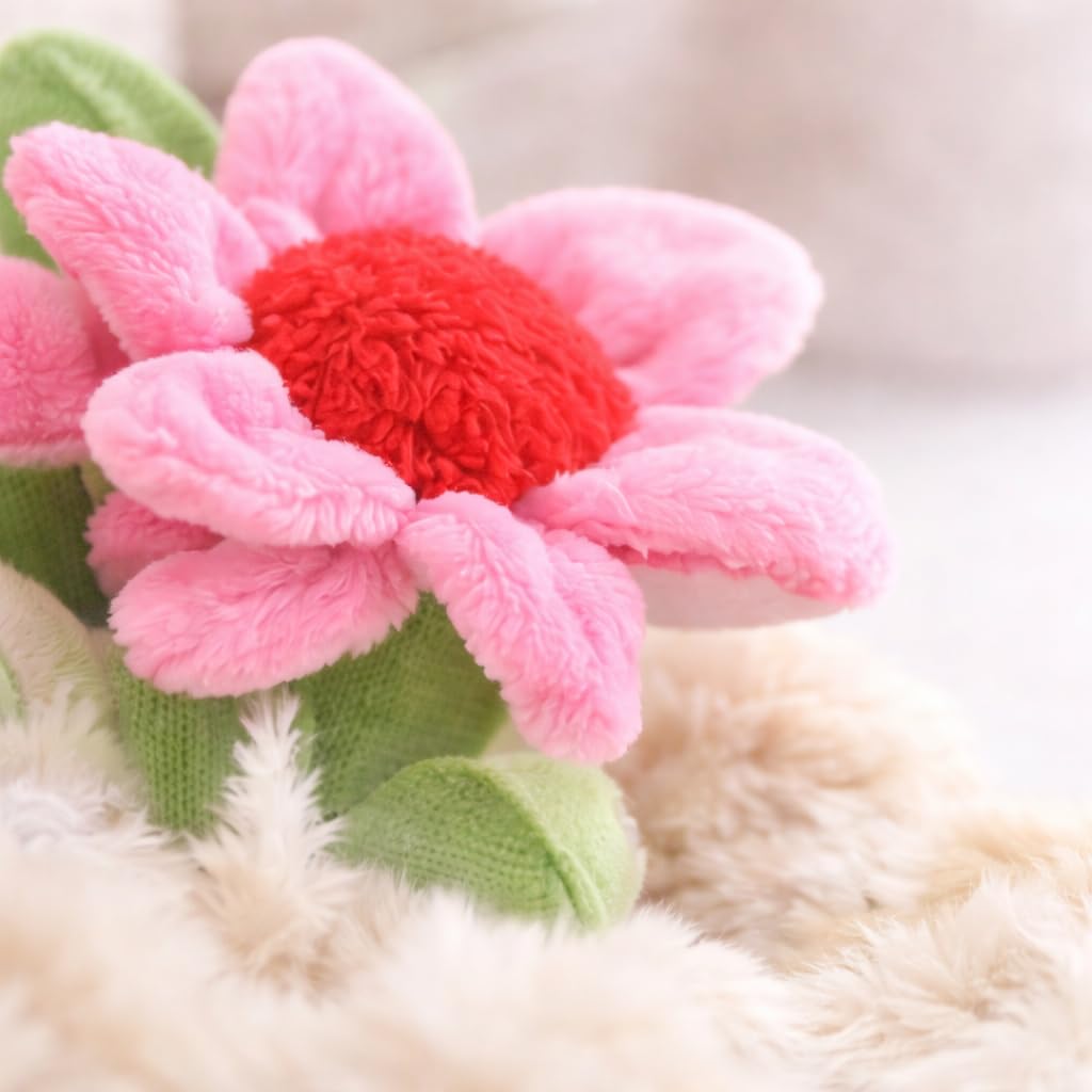 Large Plush Plants in Pots – Flower, Cactus & Succulent Plush Stuffed Plants, Flower Pot Plush Bouquet Decor, Cute Desk & Nursery Room Decor Gift (Pink Echinacea)