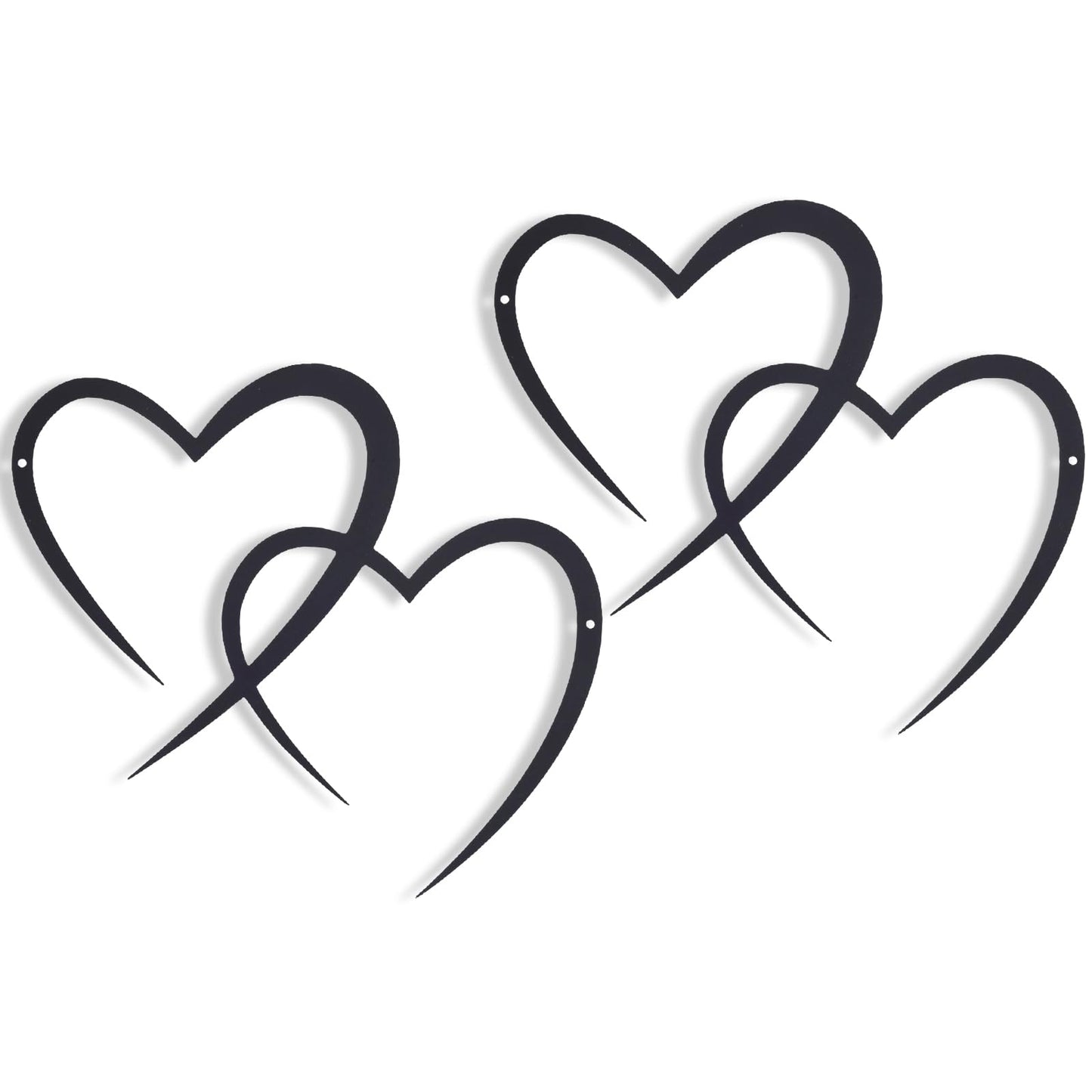 Hftjtsa Infinity Heart Metal Wall Decor Love Heart Wall Sign Modern Bedroom Decor Ornaments for Valentine's Day Room Living Wedding Decoration Bridal Shower Gifts