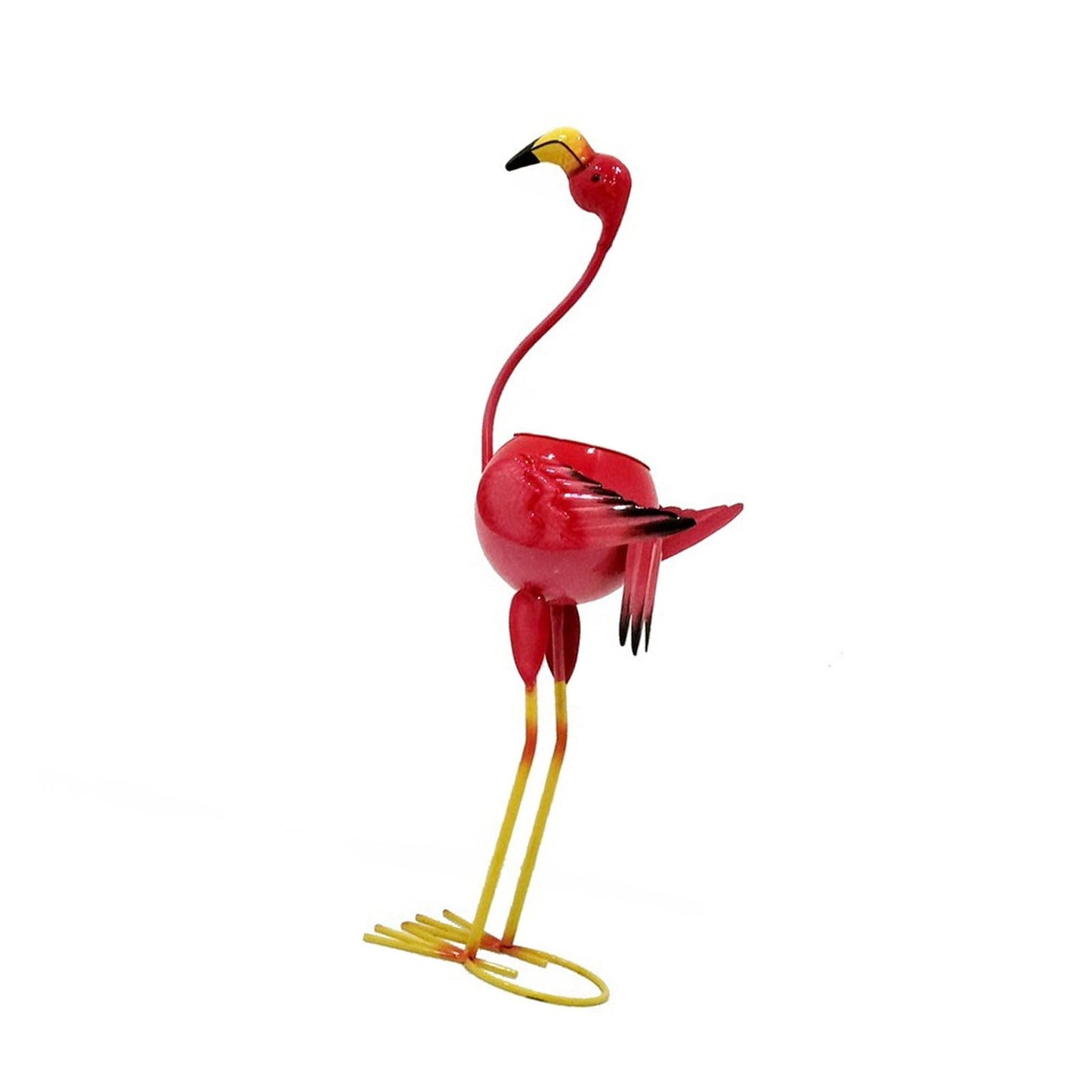 AOOOWER Metal Flamingos Peacocks Decors Planter for Outdoor Plant Metal Planter Gifts for Women Mother Garden Planter Decoration