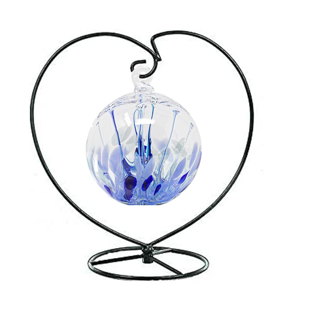 WOCTDTHW Ornament Display Stand Holder Iron Hanger for Chrismas Hanging Glass Globes (Love Shape 10 Pcs)