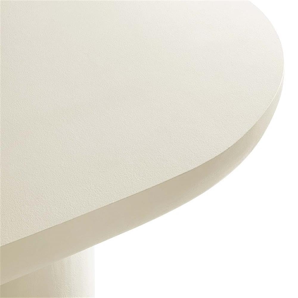 Modway EEI-6764-WHI Caspian 72" Oval Concrete Dining Table, White