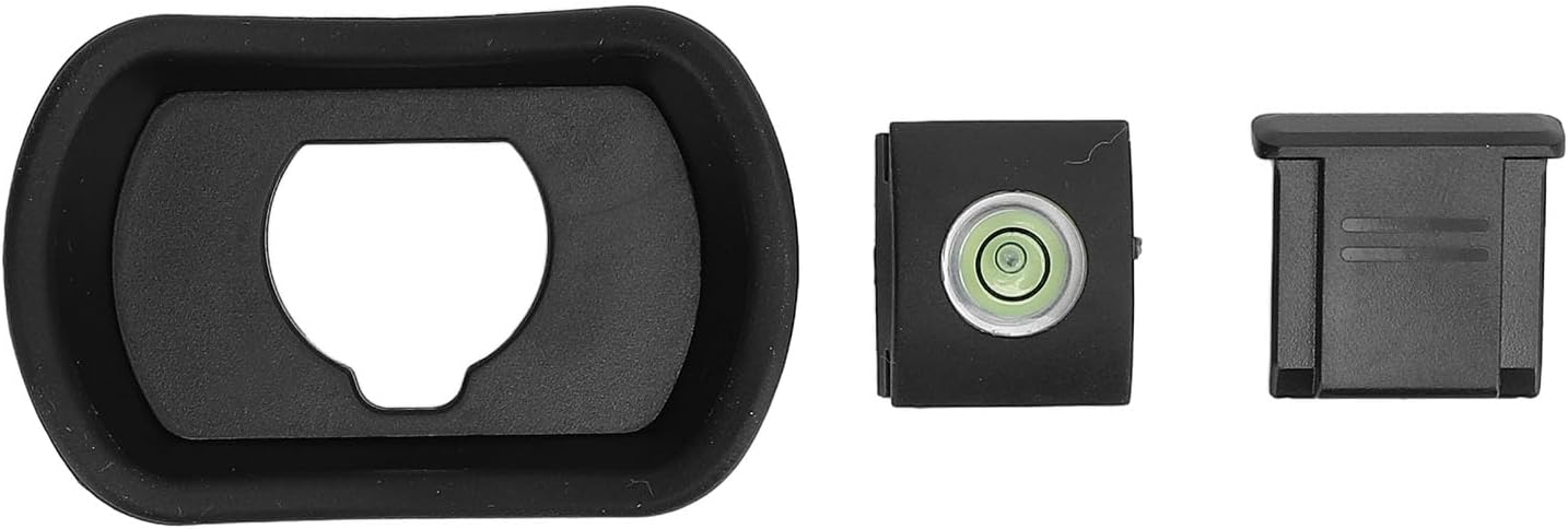 3 Set GFX100II 100 XH1 XH2S Camera Viewfinder Eye Cup, Pcs Hot Shoe Cover and Bubble Level with Comfortable Material