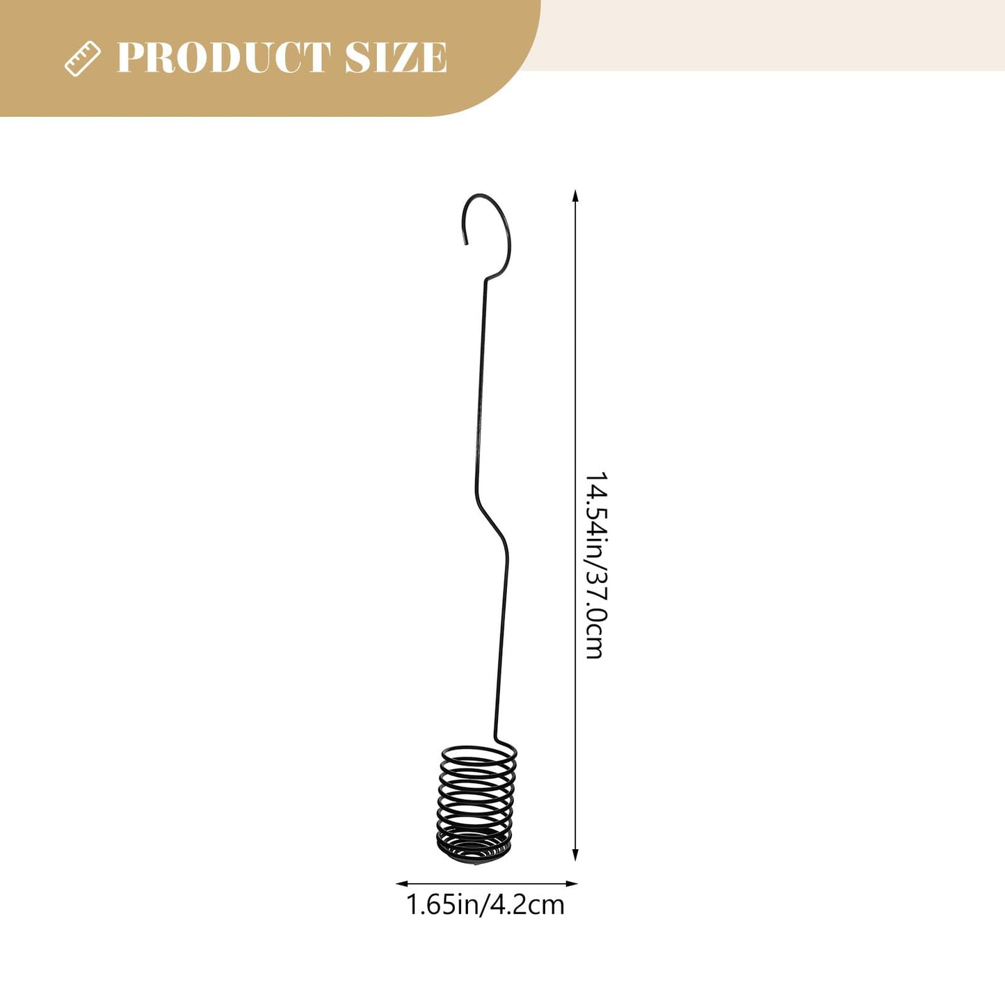 2pcs Metal Tillandsia Hanging Hooks Air Plant Holders 37cm Spiral Air Shelf Rack for Indoor Outdoor Wall Plant Display
