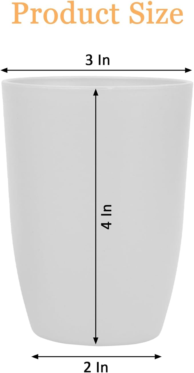 4Pcs Wheat Straw Cups, Unbreakable Drinking Cup, Reusable Cups Dishwasher Safe, 12 oz for Kitchen, Home, Office, and Outdoor Use(Beige)