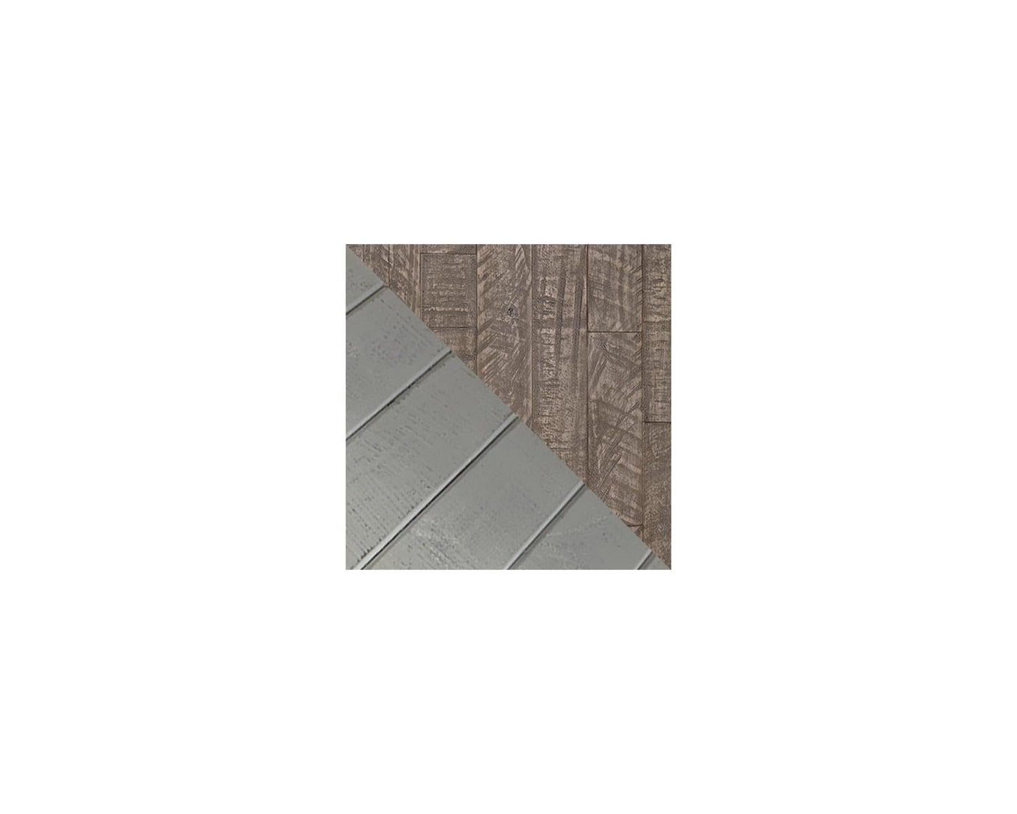 Signature Design by Ashley Havalance Farmhouse Rectangular End Table, Floor Shelf, Wood, 26" W x 24.13" D x 24" H, Vintage Gray & White with Weathered Finish