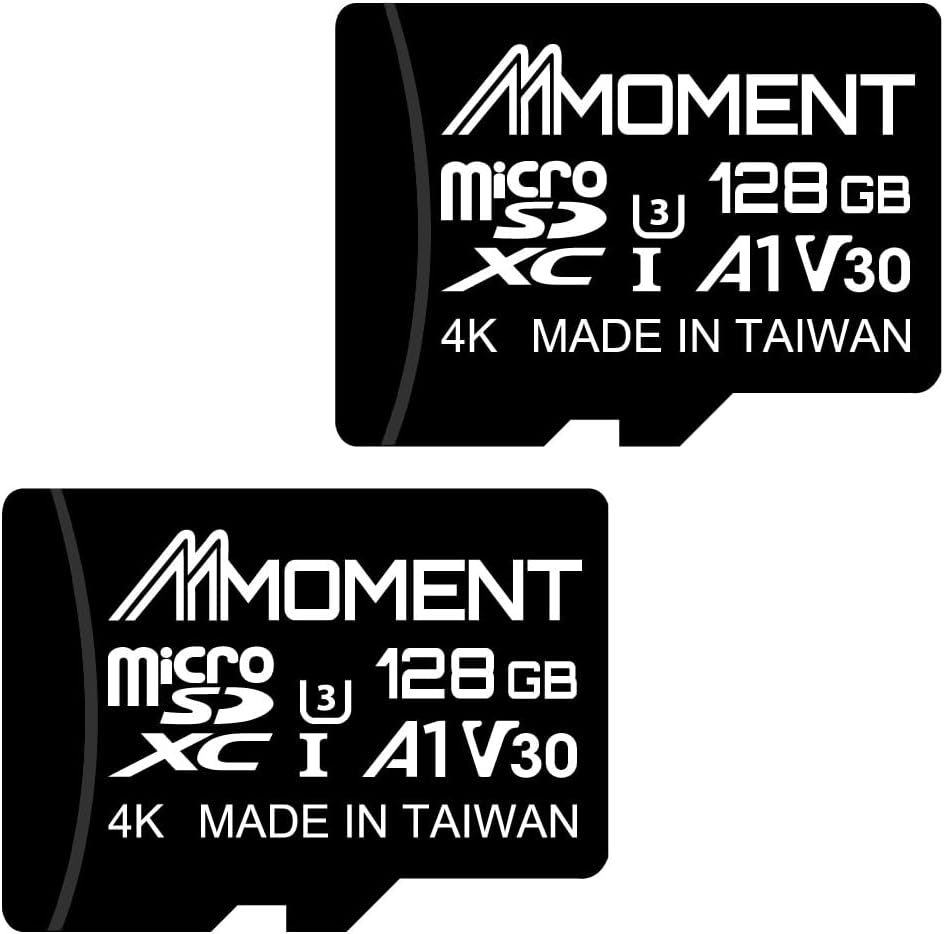 MMOMENT 128GB (2 Pack) MM13 A1, U3, V30, 10 100 40 Micro SDXC Card, Jolly, UHS-I, Class Compatible, Read Speed Up