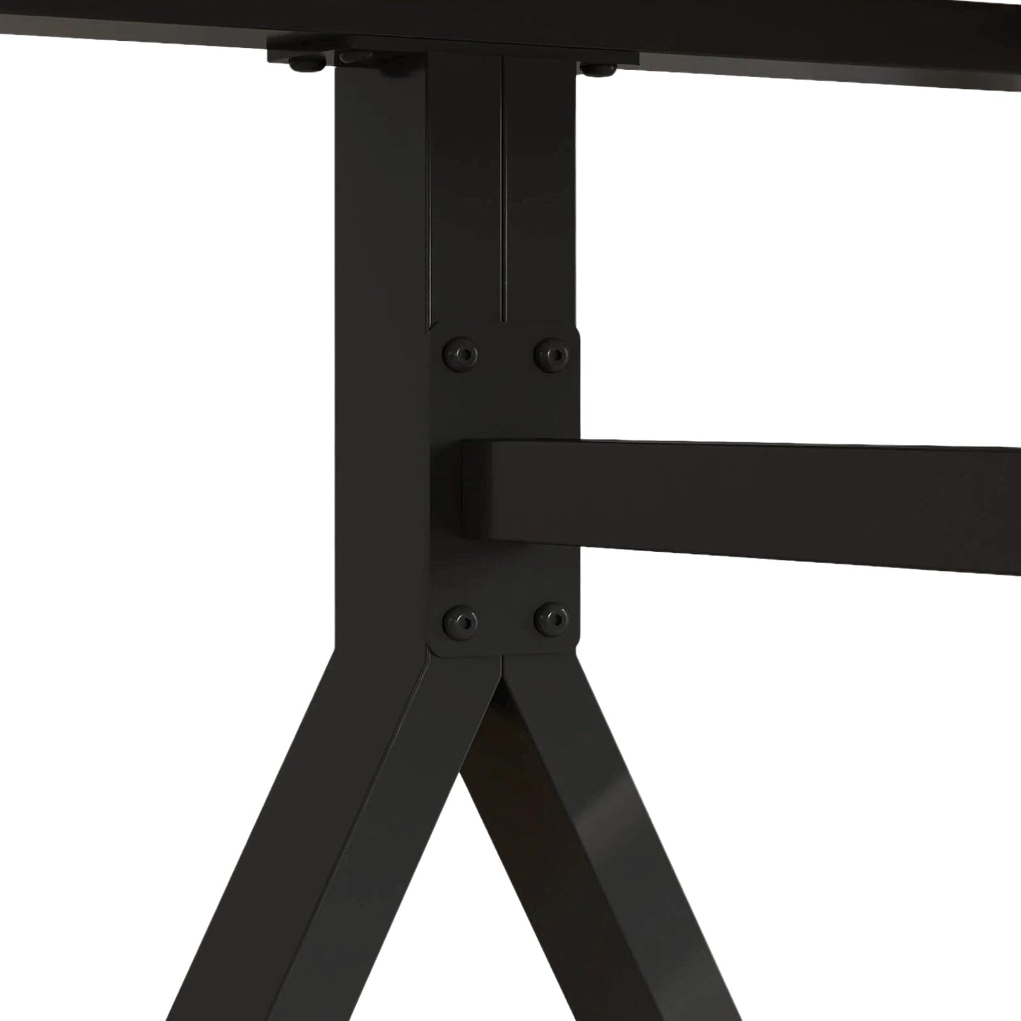 KEIKI 51.2" Rectangular Dining Table for 4-6, Tempered Glass Marble-Top with Gold Metal Legs, Modern Kitchen Dining Table, Space-Saving Rectangular Kitchen Table, White Black