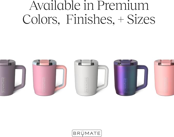 BrüMate Müv - 15oz 100% Leak Proof Insulated Coffee Mug with Handle & Lid - Stainless Steel Coffee Travel Mug - Double Walled Coffee Cup (Java)