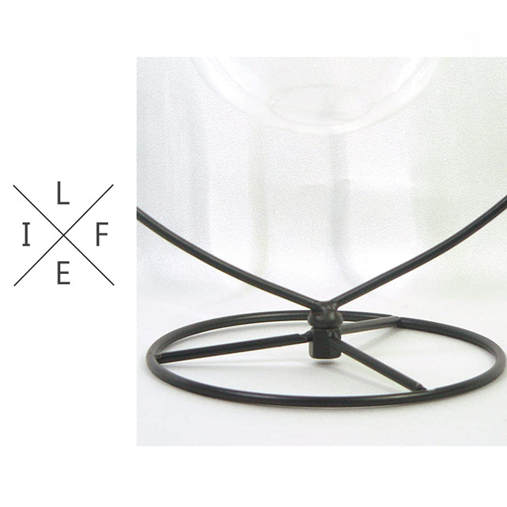 WOCTDTHW Ornament Display Stand Holder Iron Hanger for Chrismas Hanging Glass Globes (Love Shape 2 Pcs)