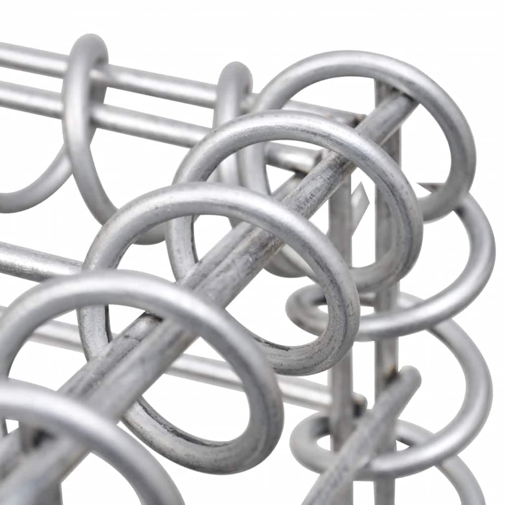 Foknhdi Large Galvanized Raised Garden Bed 70.9 x 70.9 x 39.4 in Silver Steel Planter Box 49.5 ft³ Volume 1400 lb/ft³ Load Outdoor Patio Vegetables Flowers Herb Plot