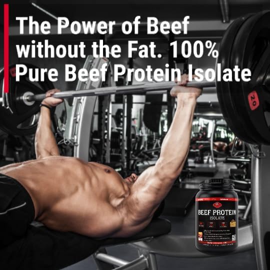 Olympian Labs Beef Protein Isolate Powder, 24g Protein, BST Free, 2 Grams BCAA's, Muscle Building Amino Acids, 32 Ounces, Flavored with Real Chocolate