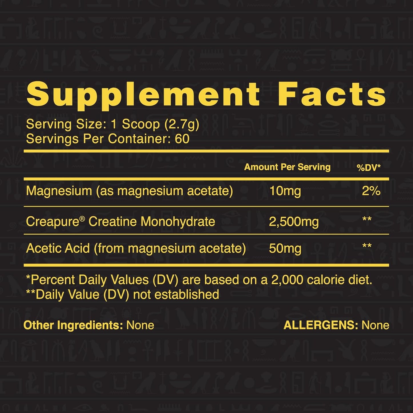Ambrosia Atlas Creatine Monohydrate Powder | Creapure + Acetic Acid for Enhanced Absorption | Strength, Endurance & Recovery Support | Unflavored | 60 Servings
