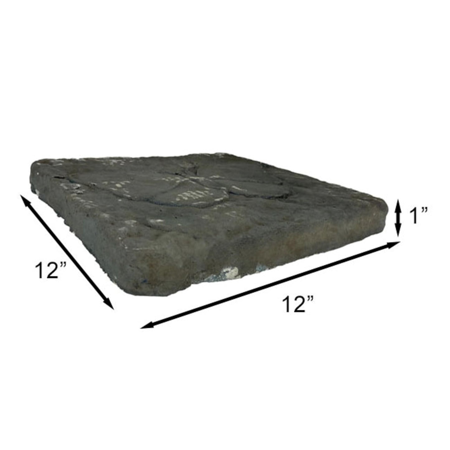 BestNest Athens Butterfly Stepping Stones, Cypress – Pack of 2 Square Concrete Garden Path Stones with Raised Butterfly Design, Gray & Green Hues, Durable Outdoor Landscaping Decor, 12" x 12"