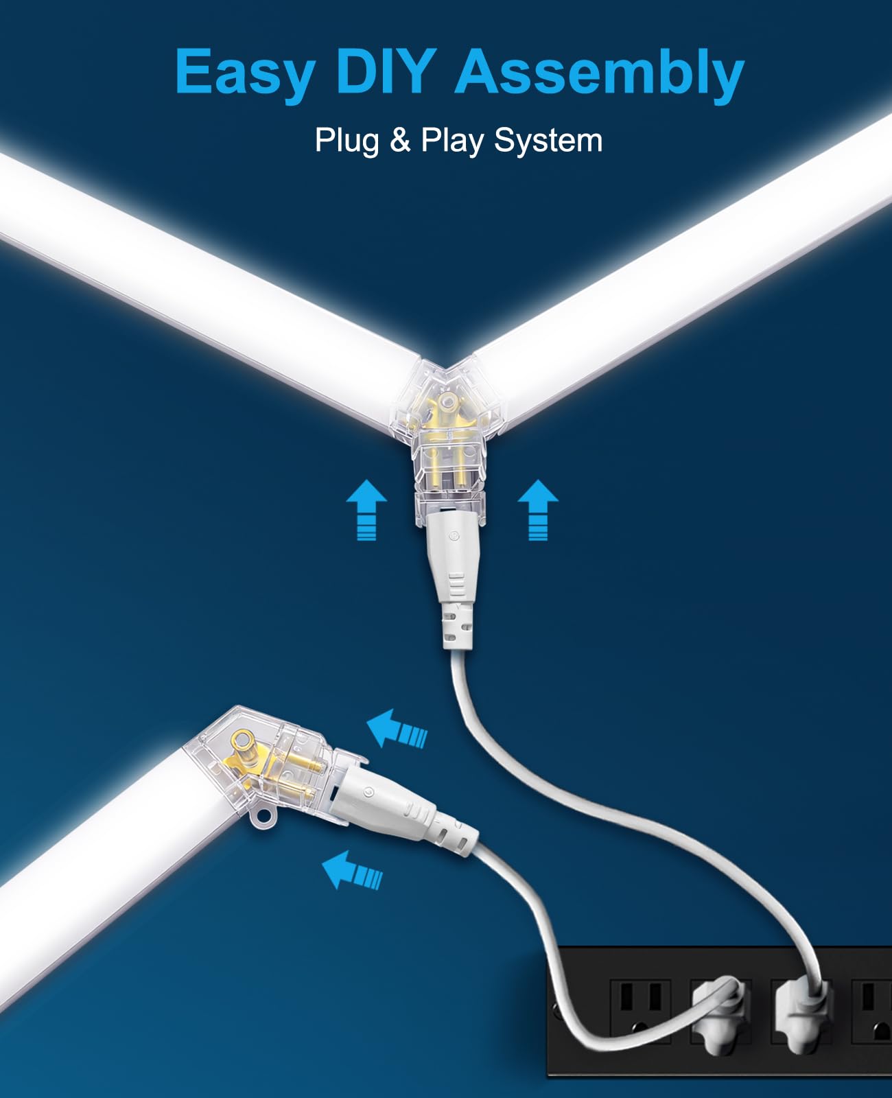 Hexagon Garage Lights: Hexagon led Gym Lights 26520LM DIY Car Detailing Ceiling LED Shop Light for Basement Warehouse Workshop Barbershop Car Care Wash Room Auto Beauty Exhibition Hall 5 Grids 6500K