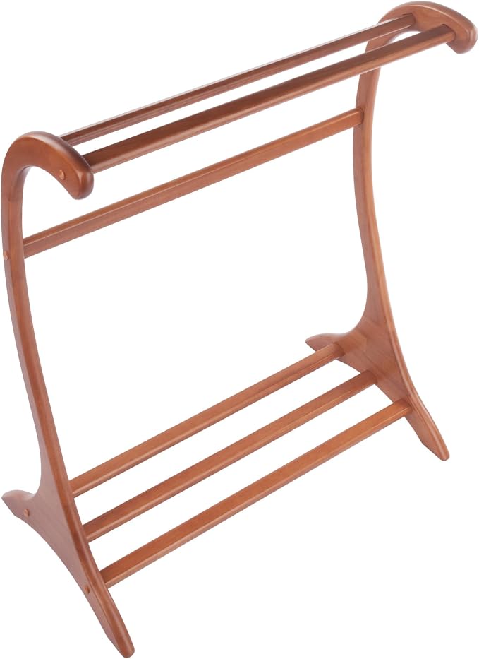 Winsome Bella Blanket Rack in Teak Finish