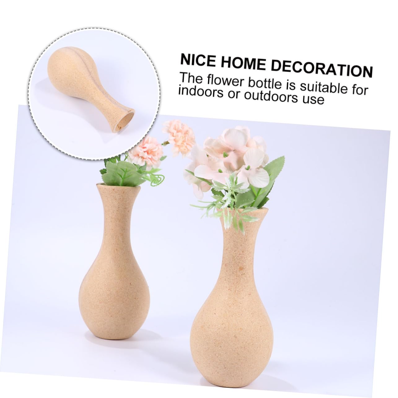Alipis 2pcs DIY Vase for Decor Modern White Vases for Flowers Elegant Office Home
