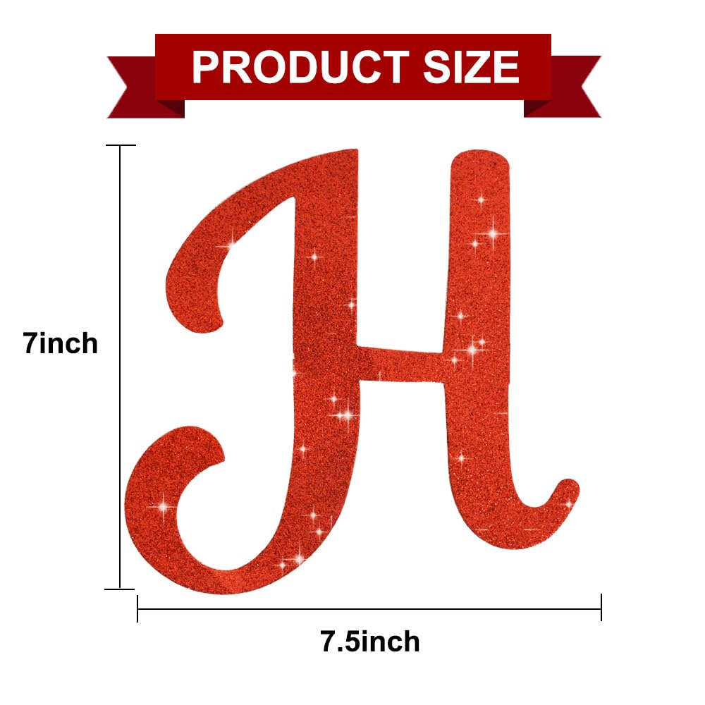 BEISHIDA Red Happy Birthday Banner - NO DIY,10Feet,Pre-Strung-Glitter Backdrop Happy Birthday Sign,Decorations for Women,Bday Party Decorations