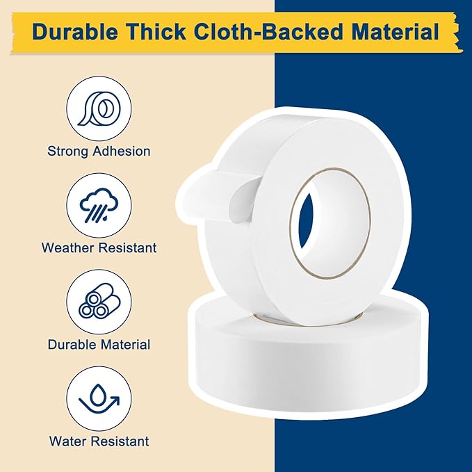 Pickleball Court Tape, Outdoor Pickleball Lines, No Residue Court Marking Kit for Temporary/Gym/Tennis/Driveway/Badminton/Backyard/Sport