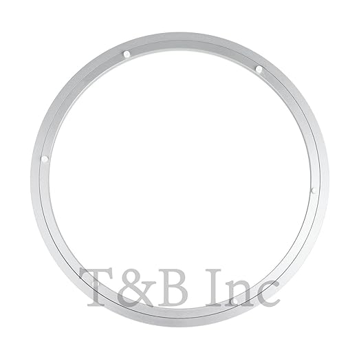 TamBee 18 Inch Lazy Susan Hardware Kit - Heavy Duty Aluminum Turntable Bearing with Metal Rotating Ring Mechanism Lazy Susan Parts for Puzzle Boards, DIY Projects (Base Only)