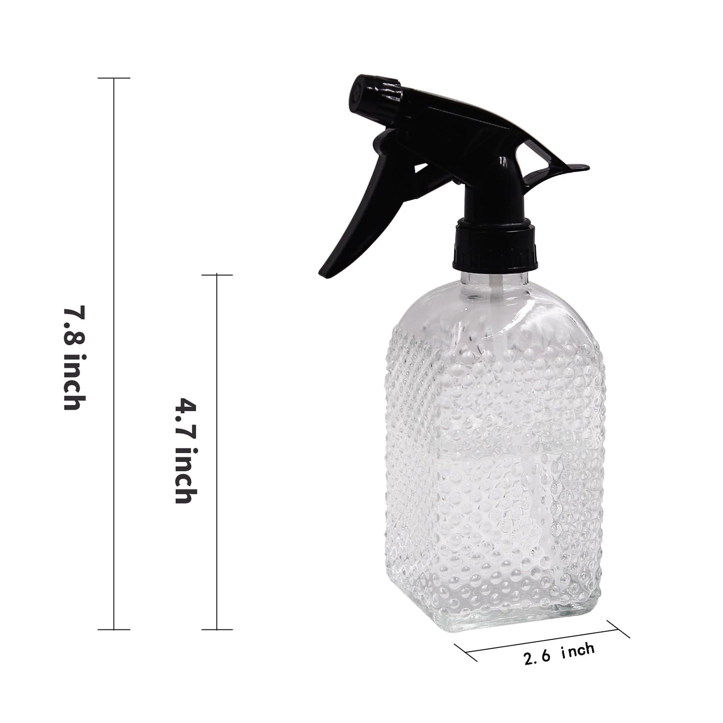 OFFIDIX Glass Plant Mister with Adjustable Nozzle for Indoor Plants and Cleaning